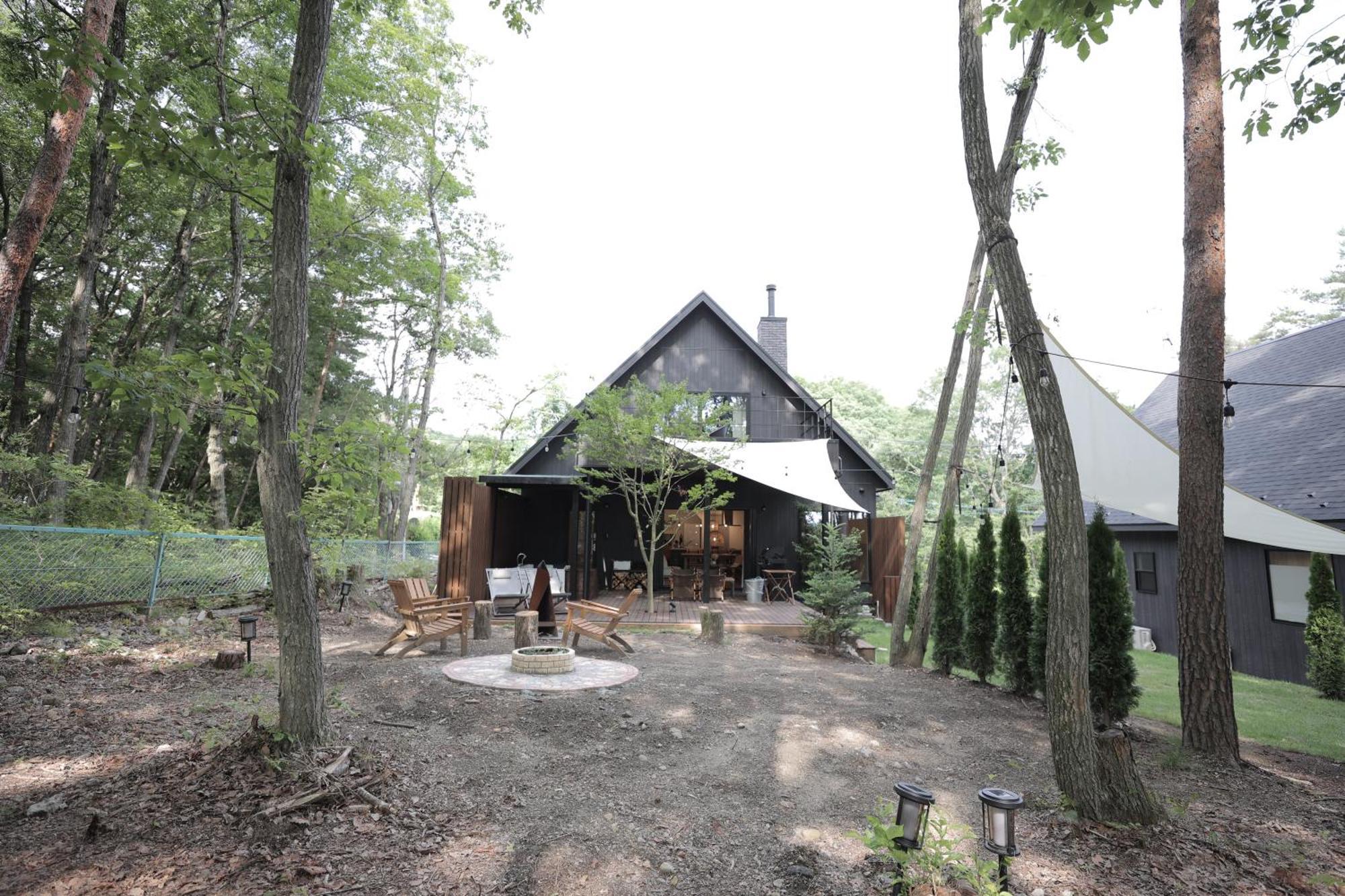 Sauna Forest Cabin 軽井沢 御代田　Mori-Asobi Oiwake Ngoại thất bức ảnh