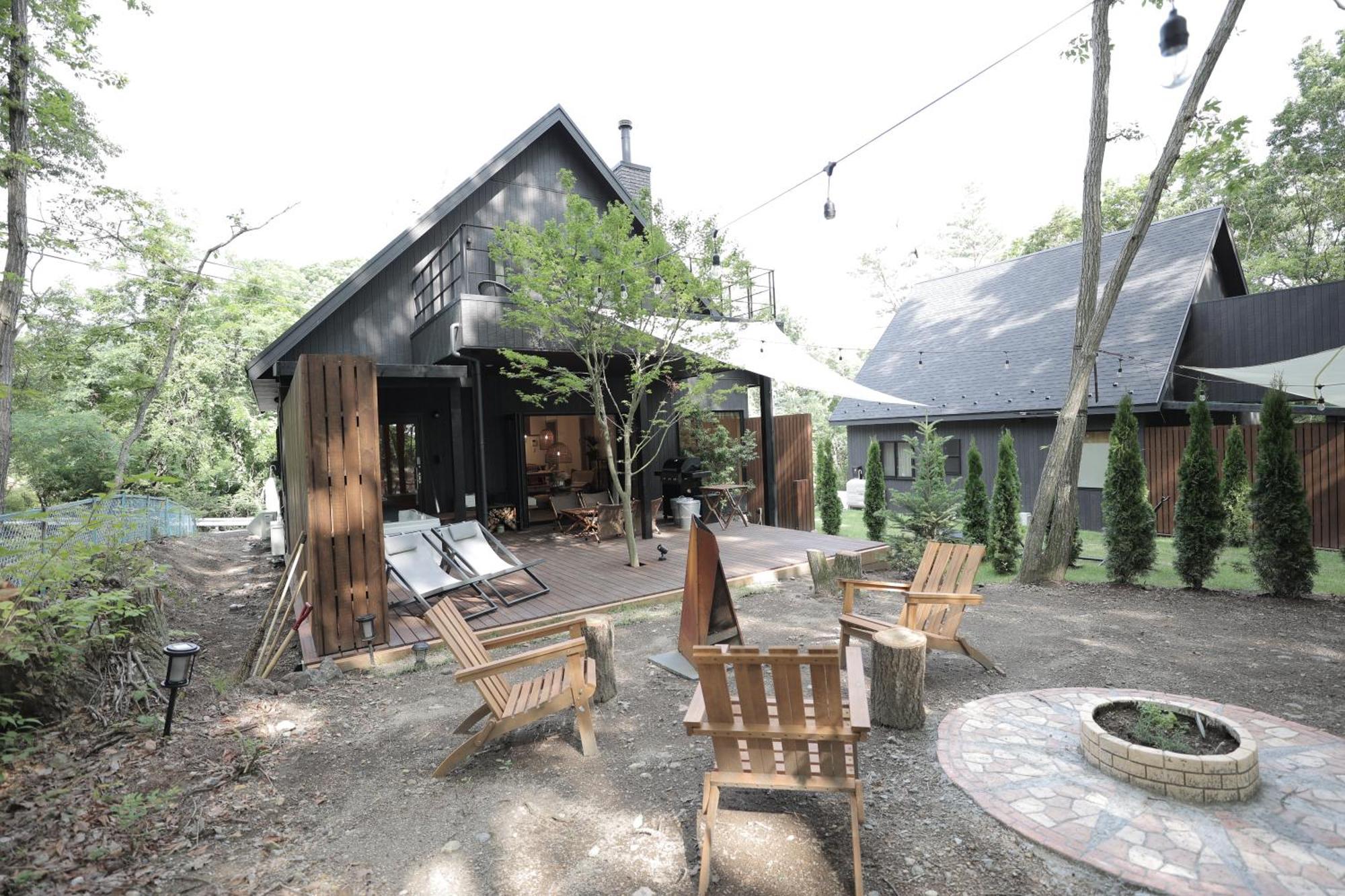 Sauna Forest Cabin 軽井沢 御代田　Mori-Asobi Oiwake Ngoại thất bức ảnh