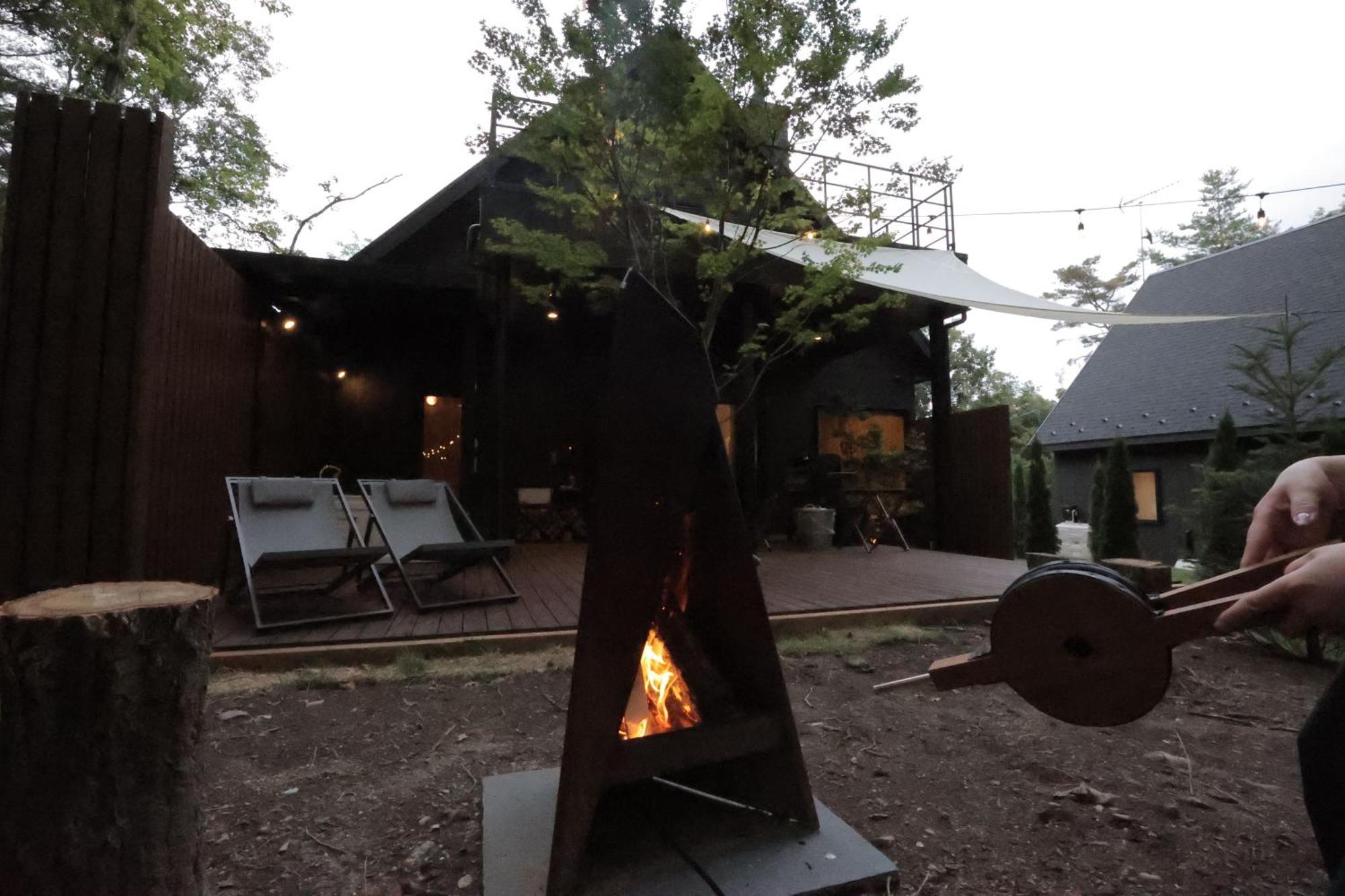 Sauna Forest Cabin 軽井沢 御代田　Mori-Asobi Oiwake Ngoại thất bức ảnh