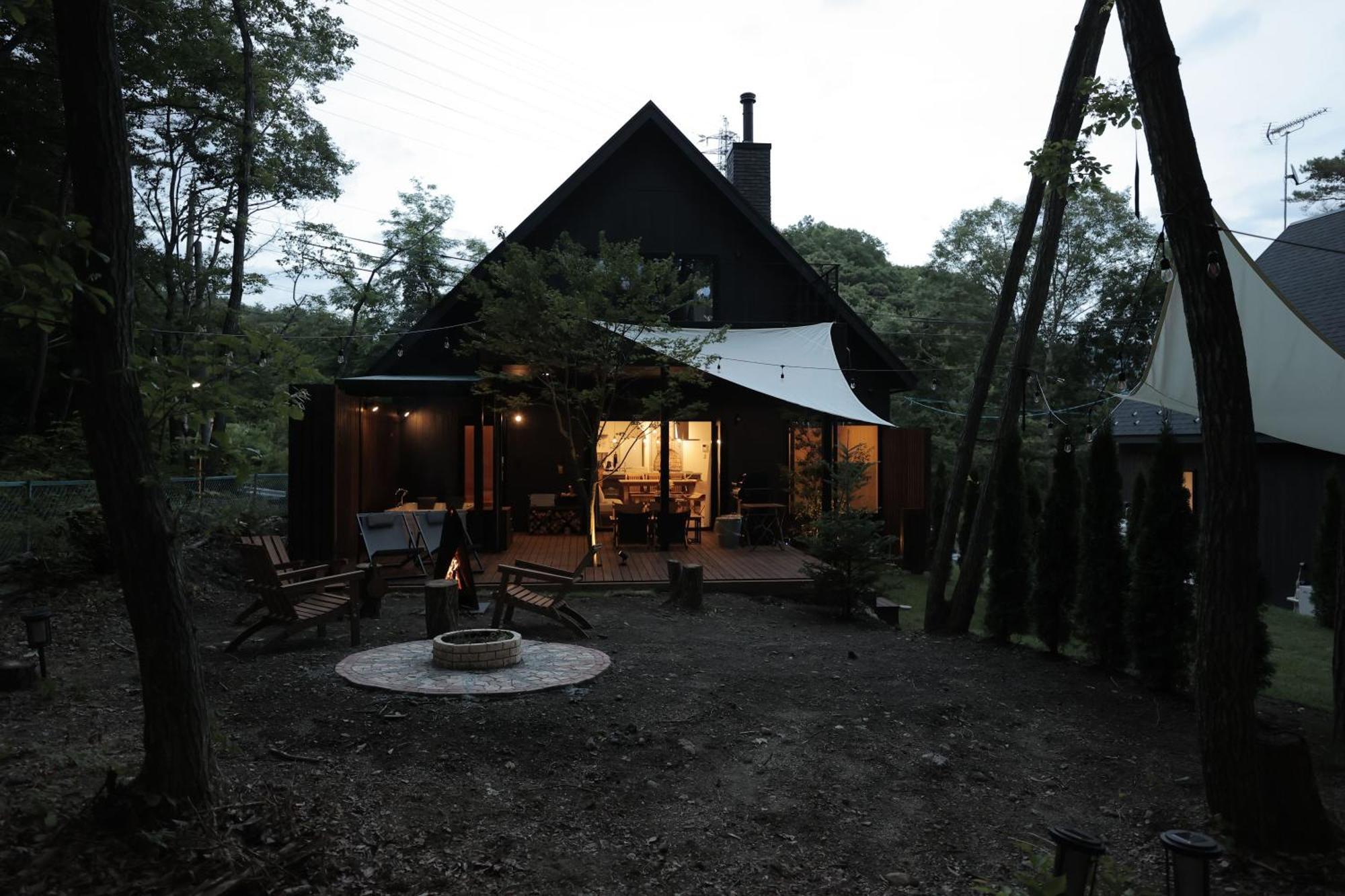 Sauna Forest Cabin 軽井沢 御代田　Mori-Asobi Oiwake Ngoại thất bức ảnh