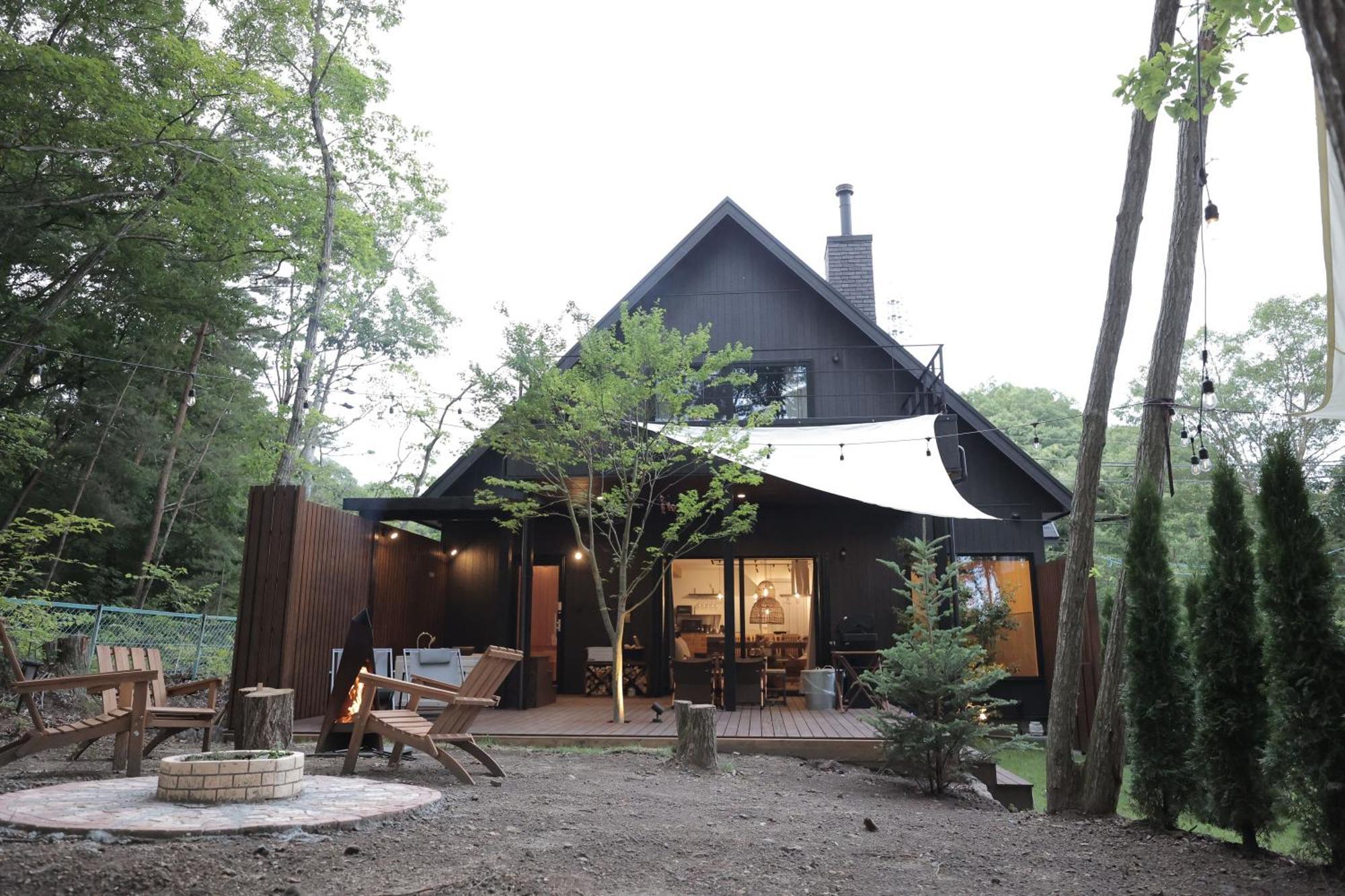 Sauna Forest Cabin 軽井沢 御代田　Mori-Asobi Oiwake Ngoại thất bức ảnh