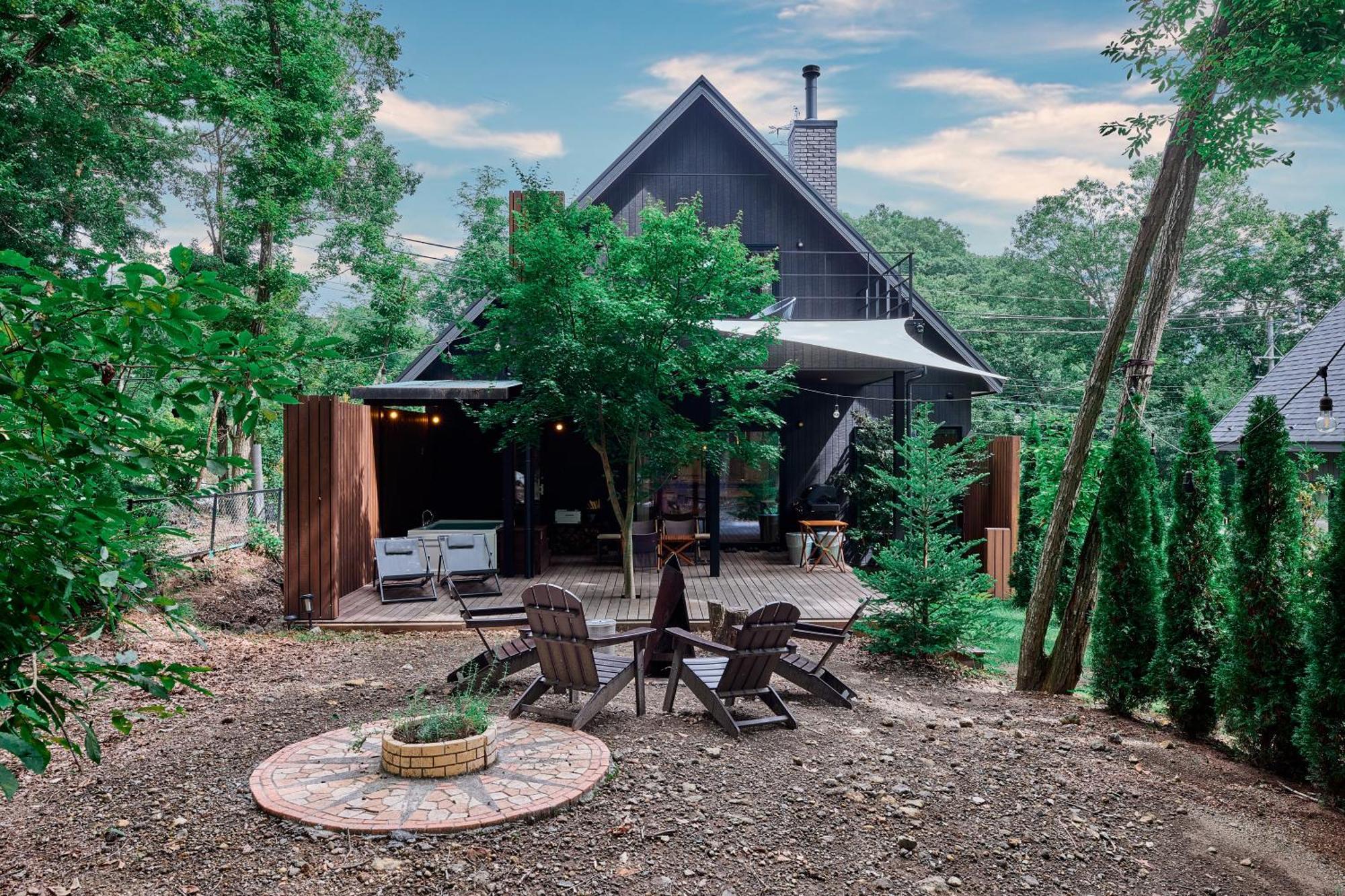 Sauna Forest Cabin 軽井沢 御代田　Mori-Asobi Oiwake Ngoại thất bức ảnh