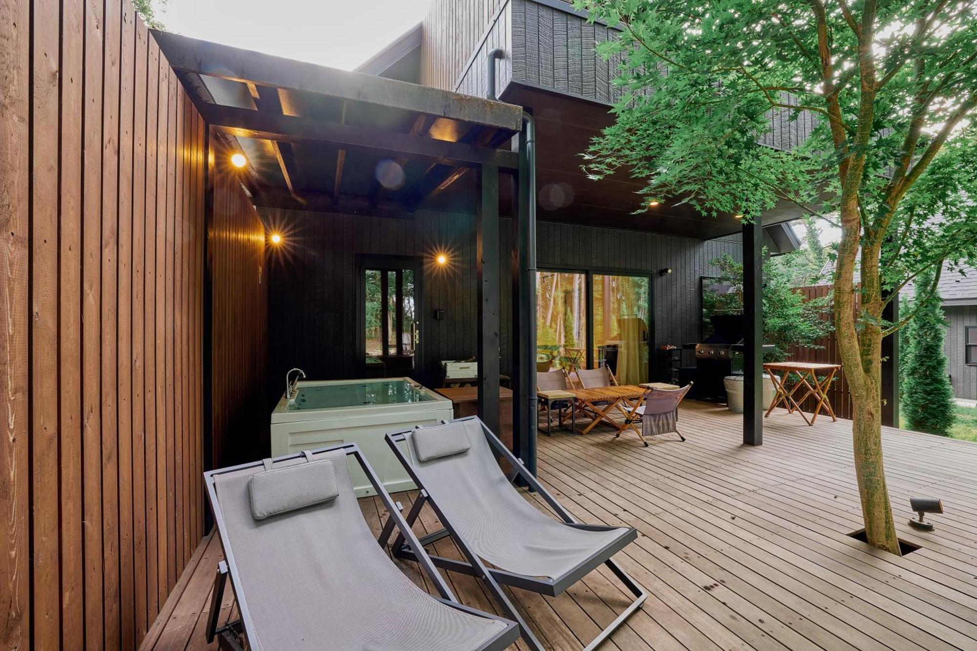Sauna Forest Cabin 軽井沢 御代田　Mori-Asobi Oiwake Ngoại thất bức ảnh